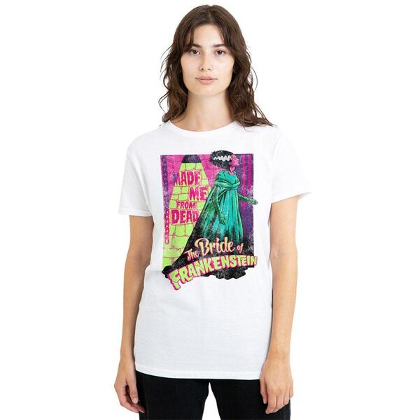 ユニバーサル レディース トップス Tシャツ Universal Monsters The Bride Neon T-Shirt White ホワイト