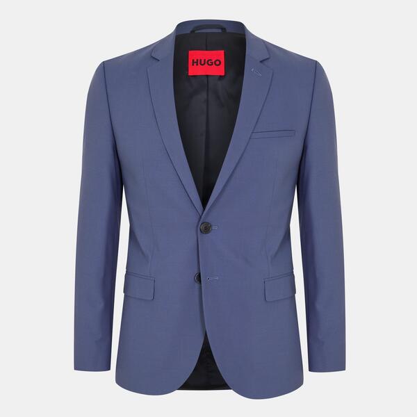 フューゴ メンズ アウター ジャケット・ブルゾン ブレザー Hugo Men's Arti Hesten Tailored Fit Blazer Open Blue ブルー