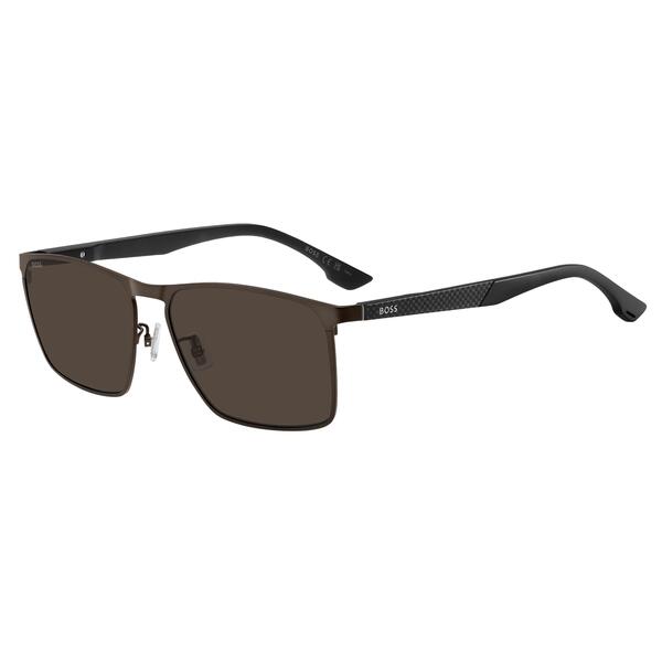 ボス メンズ アクセサリー サングラス・アイウェア Boss Men's Rectangular Wayfarer Sunglasses Matte Brown ブラウン