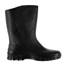 【送料無料】 ダンロップ メンズ ブーツ・レインブーツ シューズ Mens Half Wellingtons Black