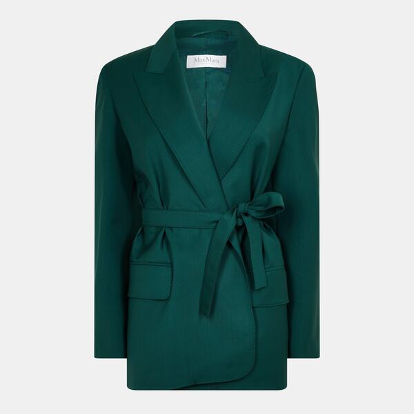 マックスマーラ レディース アウター ジャケット・ブルゾン ブレザー Max Mara Women'structured Blazer Dark Green グリーン