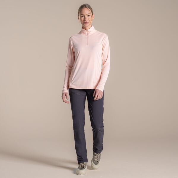 クラッグホッパーズ レディース アウター パーカー・スウェット ハーフジップ Craghoppers NosiLife Solar Shield+ Quick-Drying Half Zip Top Sherbert