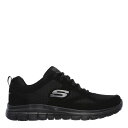 【送料無料】 スケッチャーズ メンズ スニーカー シューズ Flex Burns Agoura Mens Trainers Black