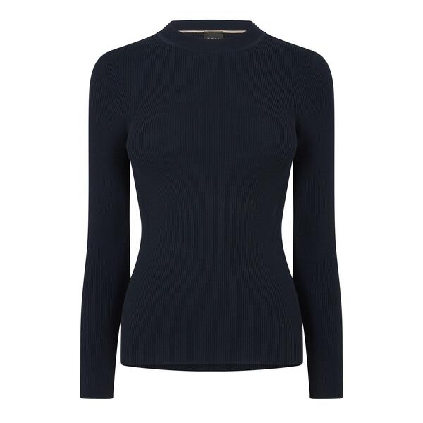 ボス レディース トップス シャツ ニット Boss Women's Febisan Knitted Tops Open Blue ブルー