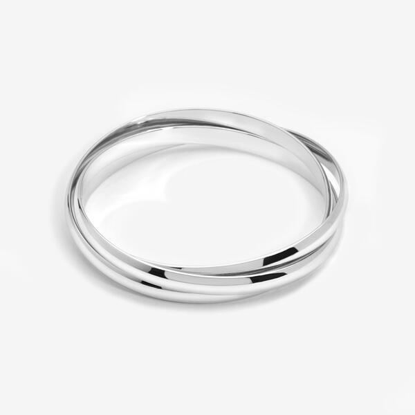 ジョンリチャード レディース アクセサリー ブレスレット・バングル・アンクレット Jon Richard Silver Plated Interlock Banglesilver シルバー
