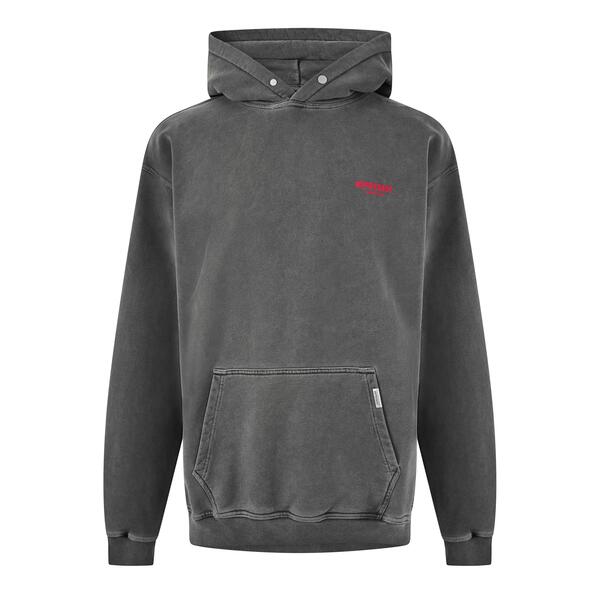 リプレゼント メンズ アウター パーカー・スウェット シャツ Represent Men's Owners Club Hooded Sweatshirt Premium Comfort Oversized Hoodie Washed Blck/Red レッド