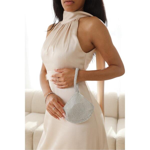ホエアズザットフロム レディース バッグ ミニ Wheres That From Wheres Mini Chainmail Pouch Bag Silver シルバー