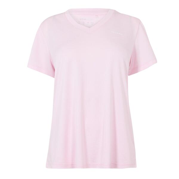 ユーエスエープロ レディース トップス Tシャツ Vネック USA Pro The USA Pro Tech V-Neck Tee Womens Light Pink ピンク