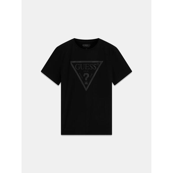 ゲス メンズ トップス Tシャツ スリムフィット Guess Men's Triangular Slim Fit-Shirt Smart Blue ブルー