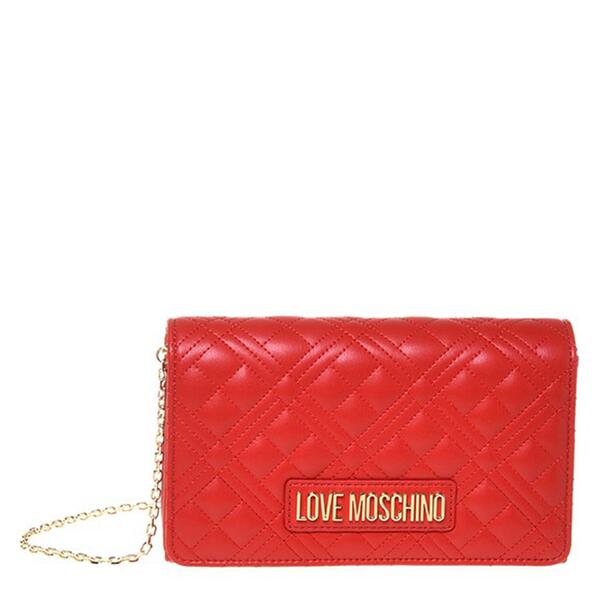 ラブ モスキーノ レディース バッグ キルティング ミニ Love Moschino Super Quilted Mini Crossbody Bag Red レッド