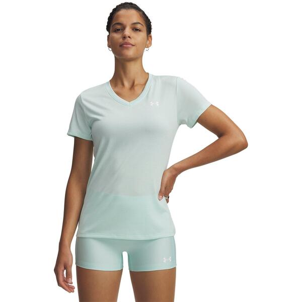 アンダーアーマー レディース トップス シャツ Vネック Under Armour Tech Twist V-Neck Short Sleeve Womens Refresh Mint ミント