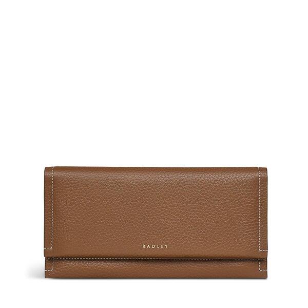 ラドリー レディース アクセサリー 財布 レザー Radley Women's Oak Street Leather Trifold Wallet SADDLE