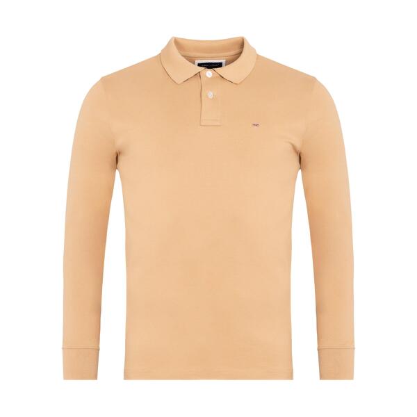 エデンパーク メンズ トップス ポロシャツ 長袖 Eden Park Pink long-sleeved polo Mac2 ピンク