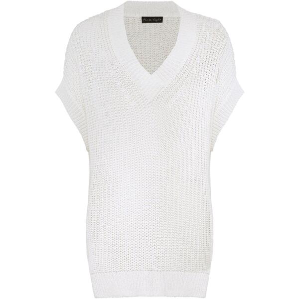 フェイズ・エイト レディース アウター カーディガン Vネック ニット Phaseight Lizzia V Neck Stitch Knit White ホワイト