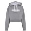 ̵ ʥѥԥ ǥ ѡå  Burgee Crop Hoodie Grey Mel 1601