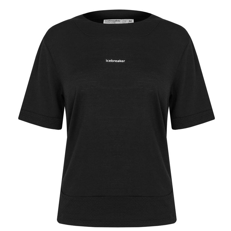 【送料無料】 アイスブレーカー レディース Tシャツ トップス icebreaker ZoneKnit? SS Tee Black 011