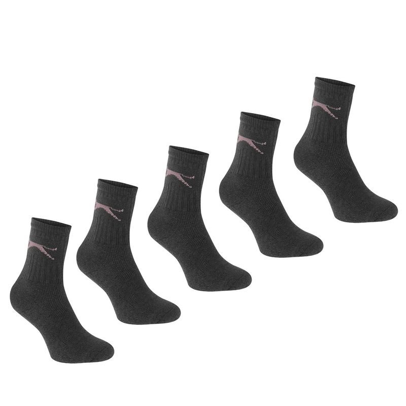 yz XZW[ fB[X C A_[EFA 5 Pack Crew Socks Ladies Dark Asst