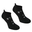 【送料無料】 カリマー レディース 靴下 アンダーウェア 2 Pack Running Socks Ladies Black