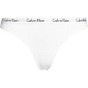 【送料無料】 カルバンクライン レディース パンツ アンダーウェア Carousel Thong White 100