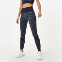 【送料無料】 エバーラスト レディース レギンス ボトムス Seamless Camo Leggings Navy