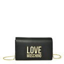 【送料無料】 ラブ モスキーノ レディース ハンドバッグ バッグ Lettering Shoulder Bag Nero 000(4)