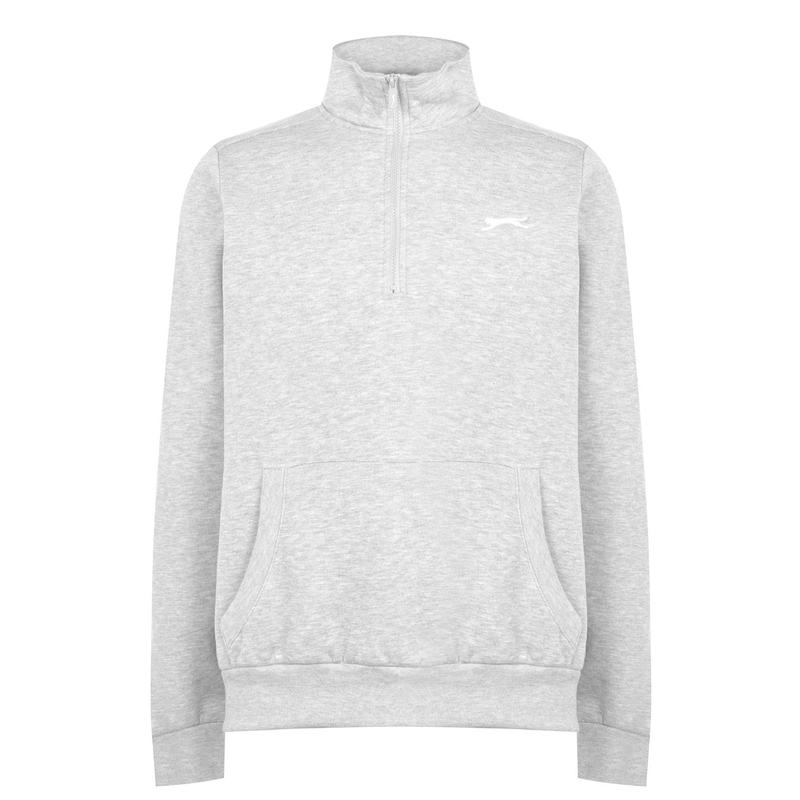 【送料無料】 スラセンジャー メンズ ニット・セーター アウター Quarter Zip Fleece Top Mens Grey Marl