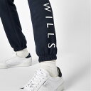 【送料無料】 ジャック ウィルス メンズ カジュアルパンツ ボトムス Wills Logo Joggers Navy 3