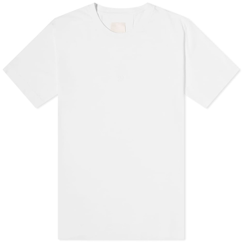 ジバンシー メンズ Tシャツ トップス Givenchy 4G Embroidered Tee White