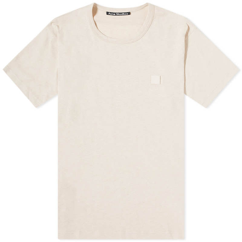 アクネ ストゥディオズ メンズ Tシャツ トップス Acne Studios Nash Face Tee Oatmeal Melange