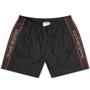 アレキサンダー・マックイーン メンズ ハーフパンツ・ショーツ ボトムス Alexander McQueen Side Stripe Swim Short Black