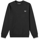 【送料無料】 フレッドペリー メンズ パーカー・スウェット アウター Fred Perry Crew Sweat Black