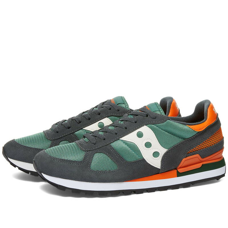 サッカニー メンズ スニーカー シューズ Saucony Shadow Original Dark Grey & Green