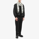 アレキサンダー・マックイーン 【送料無料】 アレキサンダー・マックイーン メンズ マフラー・ストール・スカーフ アクセサリー Alexander McQueen Skull Scarf Ivory & Black