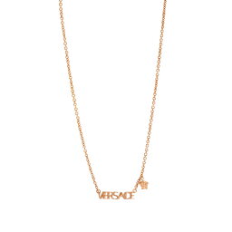 ヴェルサーチ 【送料無料】 ヴェルサーチ レディース ネックレス・チョーカー・ペンダントトップ アクセサリー Versace Logo Chain Necklace Gold