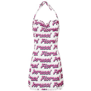 フィオルッチ レディース ワンピース トップス Fiorucci Bubble Logo Slip Dress White