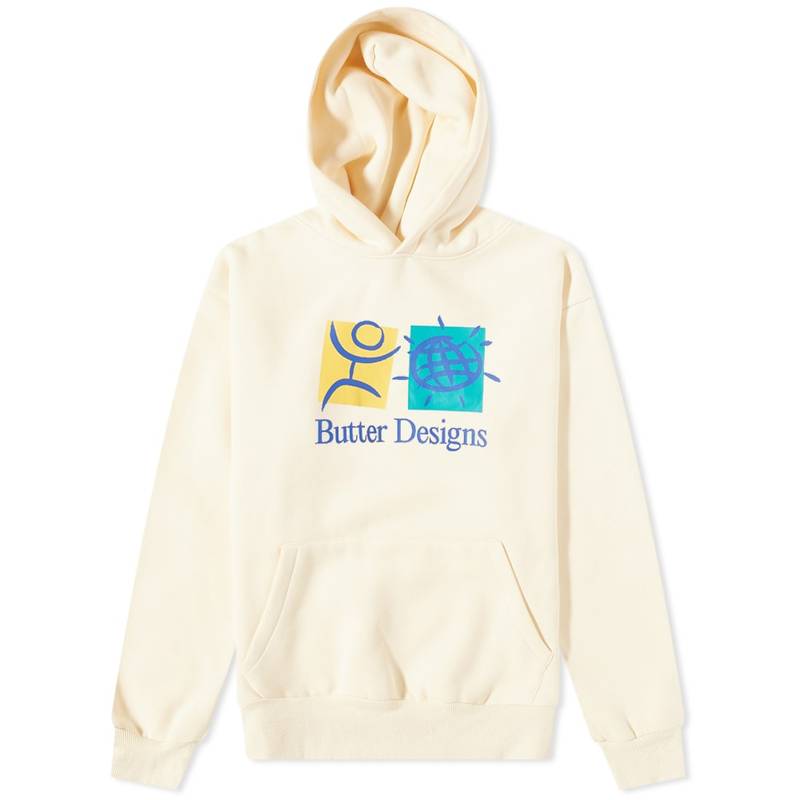 バターグッズ メンズ パーカー・スウェット アウター Butter Goods Discovery Hoody Bone