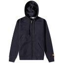 カーハート ブルゾン メンズ 【送料無料】 カーハート メンズ ジャケット・ブルゾン アウター Carhartt WIP Hooded Chase Jacket Dark Navy & Gold