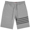 トム・ブラウン 【送料無料】 トムブラウン メンズ パーカー・スウェット アウター Thom Browne Tonal 4 Bar Sweat Shorts Medium Grey