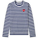 【送料無料】 コム・デ・ギャルソン メンズ Tシャツ トップス Comme des Garcons Play Women's Long Sleeve Heart...