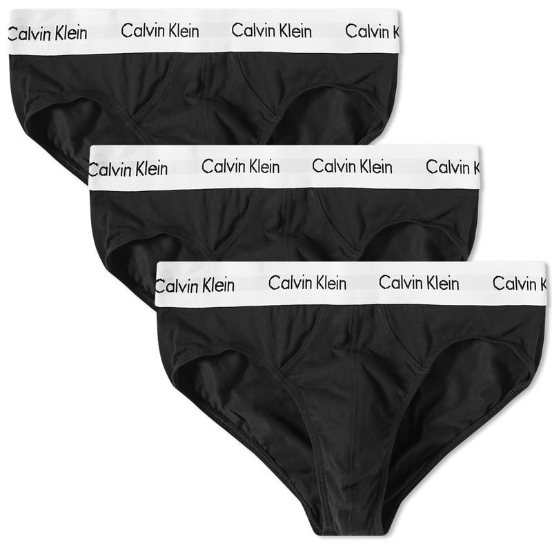 【送料無料】 カルバンクライン メンズ ブリーフパンツ アンダーウェア CK Underwear Hip Brief - 3 Pack Black