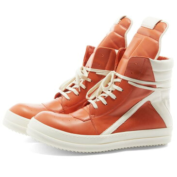 リックオウエンス メンズ スニーカー シューズ Rick Owens Geobasket Sneaker Orange & White