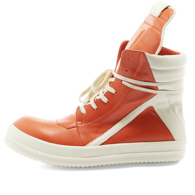 リックオウエンス メンズ スニーカー シューズ Rick Owens Geobasket Sneaker Orange & White