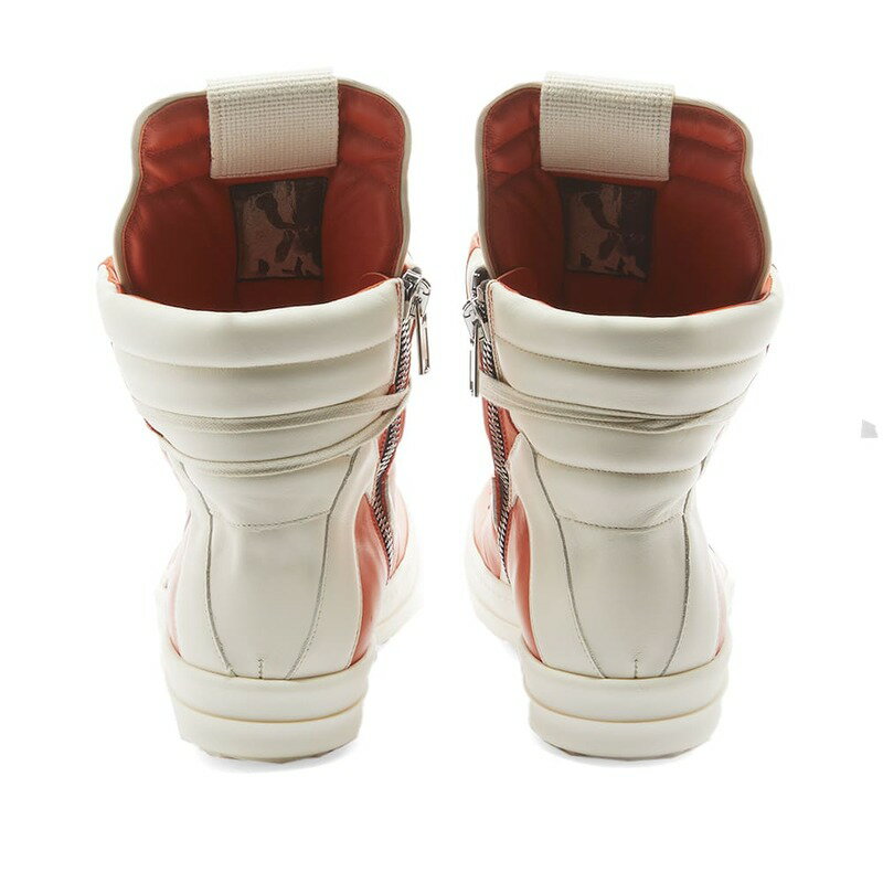 リックオウエンス メンズ スニーカー シューズ Rick Owens Geobasket Sneaker Orange & White