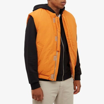 アクネ ストゥディオズ メンズ ベスト アウター Acne Studios Osal Padded Face Vest Pumpkin Orange