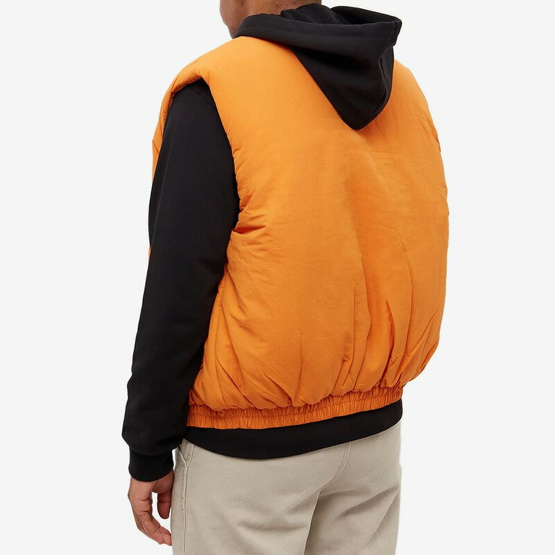 アクネ ストゥディオズ メンズ ベスト アウター Acne Studios Osal Padded Face Vest Pumpkin Orange