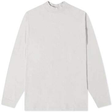 アクネ ストゥディオズ メンズ Tシャツ トップス Acne Studios Long Sleeve Enick Chain Rib Tee Cold White