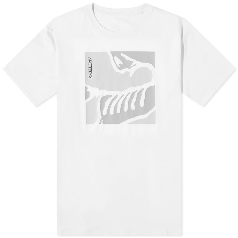 アークテリクス メンズ Tシャツ トップス Arc'teryx Skeletile Logo Tee White