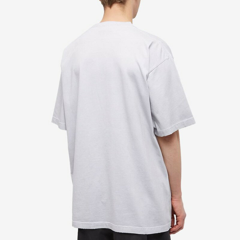 バレンシアガ メンズ Tシャツ トップス Balenciaga Property Of Oversized Tee Dirty White