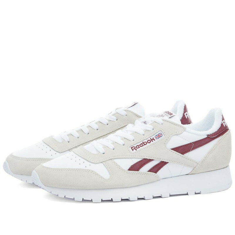 リーボック メンズ スニーカー シューズ Reebok Classic Leather Classic Burgundy & White