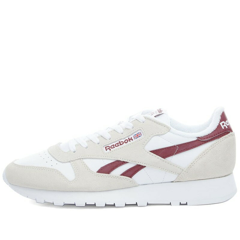 リーボック メンズ スニーカー シューズ Reebok Classic Leather Classic Burgundy & White